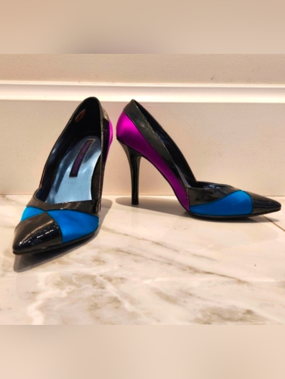 Chinese Laundry Black, Blue, and Purple Heels